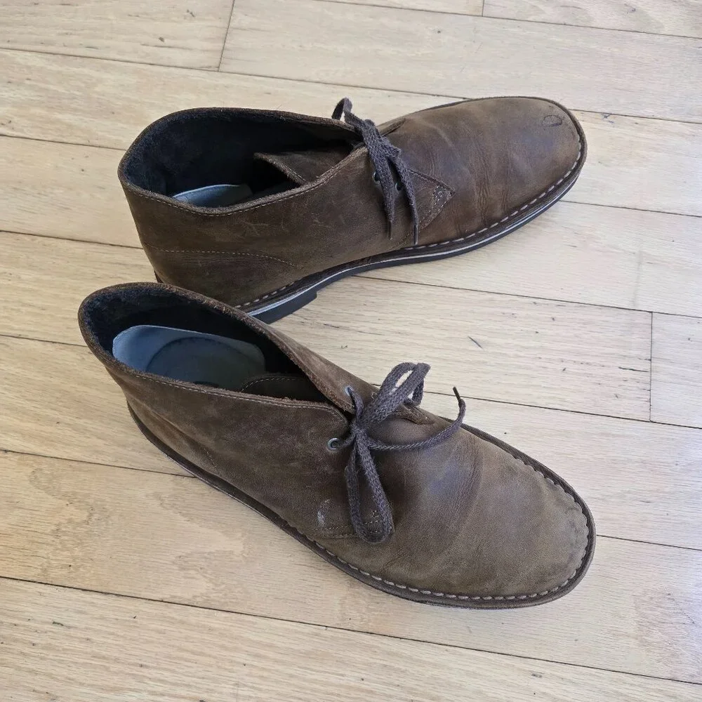 Clarks | Bushacre 2 brown leather collegiate chukka boots | MENS 9.5